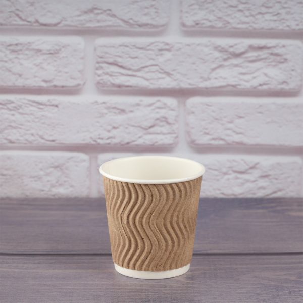 Гофростакан Ripple 110 мл бурий