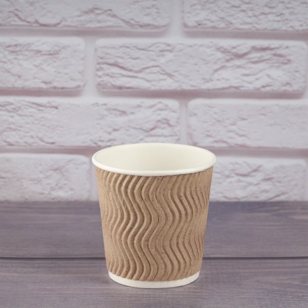 Гофростакан Ripple 180 мл бурий