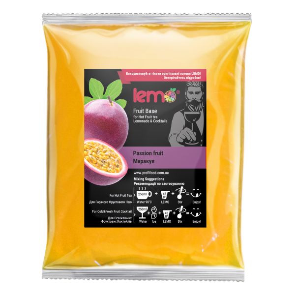 Концентрат для лимонаду та чаю LEMO Маракуйя 1 кг