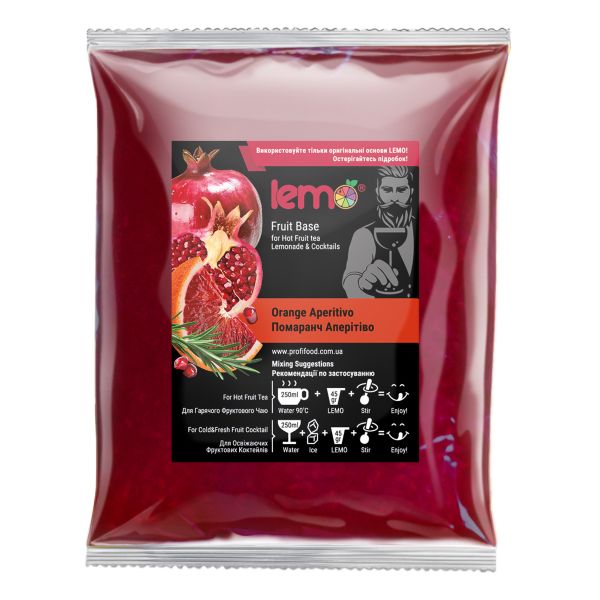 Концентрат для лимонаду та чаю LEMO Помаранч-Гранат-Розмарин 1 кг