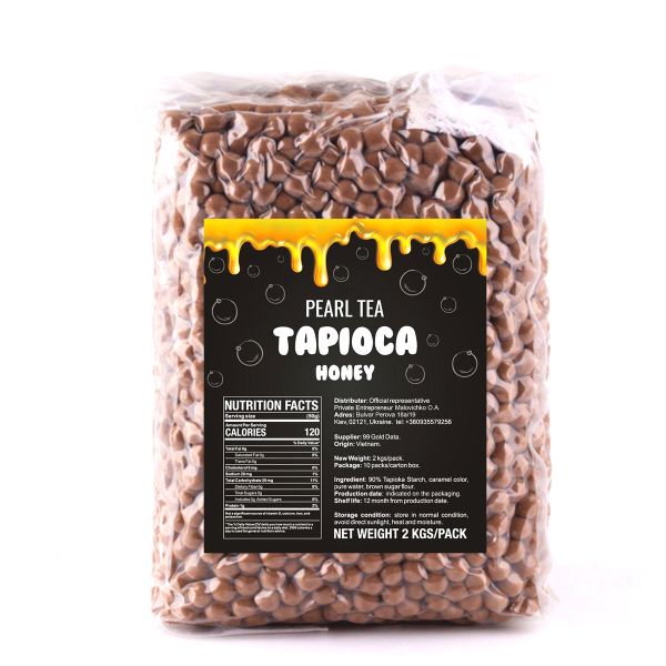 Bubble Tea Тапіока Чорна медова 2 кг