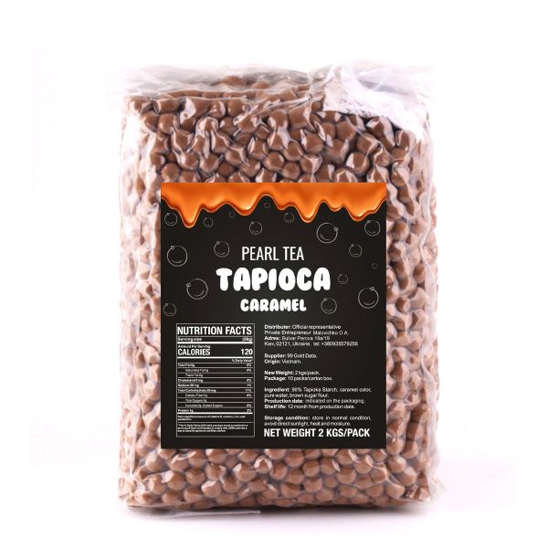 Bubble Tea Тапіока Чорна карамельна 2 кг
