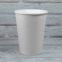 Стакан паперовий 400 мл БІЛИЙ