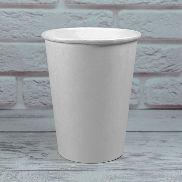 Стакан паперовий 400 мл БІЛИЙ