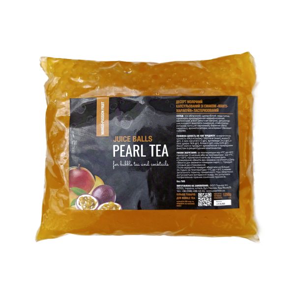 Bubble Tea Соковиті кульки зі смаком Манго-маракуйя 1,25 кг