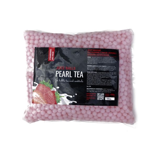 Bubble Tea Соковиті кульки зі смаком Полуниця з вершками 1,25 кг
