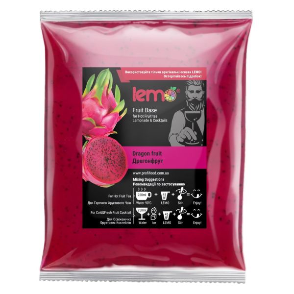 Концентрат для лимонаду та чаю LEMO Пітахайя 1 кг