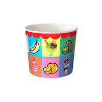 Мороженица бумажная D-87 мм 280 мл КЛЕТОЧКА