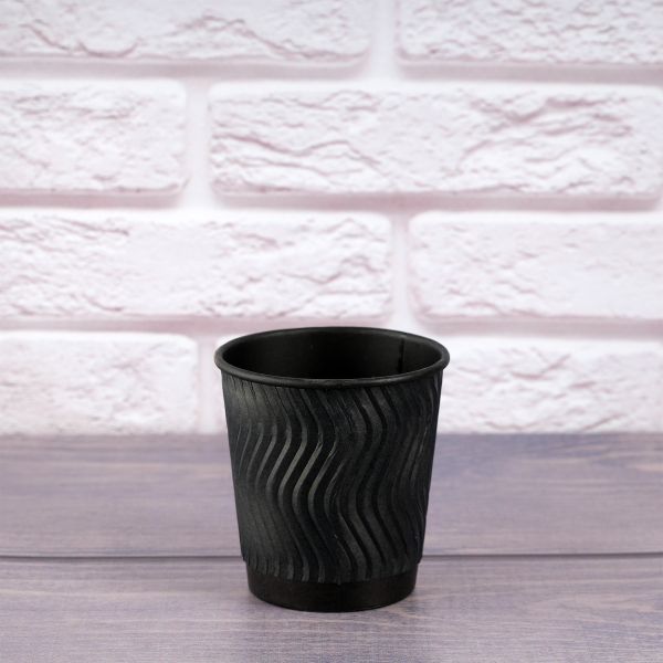 Гофростакан Ripple Double Black 110 мл