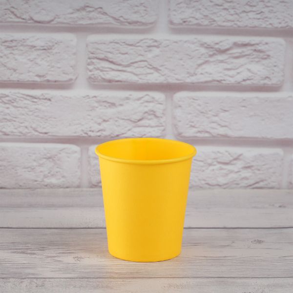 Стакан паперовий 110 мл YELLOW
