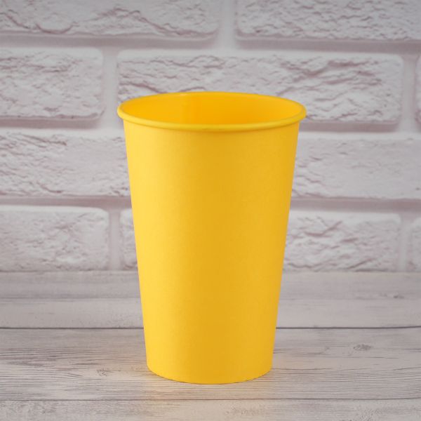 Стакан паперовий 340 мл YELLOW