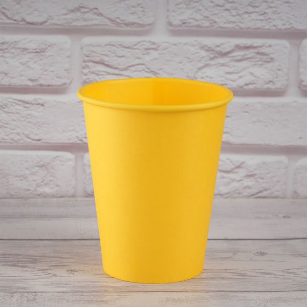 Стакан паперовий 400 мл YELLOW