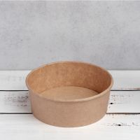 Контейнер паперовий для салату 750 мл d-148 мм h-67 мм КРАФТ