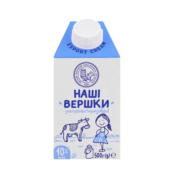 Вершки Наші вершки 10 % 500 г