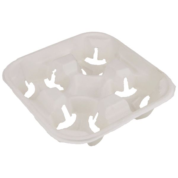 Тримач для 4-х стаканів з цукрової тростини