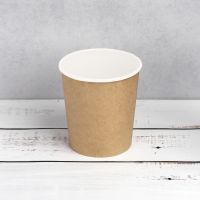 Контейнер бумажный суповый EcoCraft 475 мл d-97 мм h-100 мм КРАФТ/БЕЛЫЙ