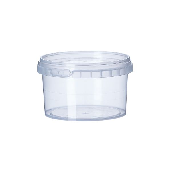 Контейнер з кришкою РР 280 мл d-98 мм h-59 мм ПРОЗОРИЙ