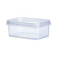 Контейнер з кришкою прямокутний РР 500 мл 130*80 мм  ПРОЗОРИЙ
