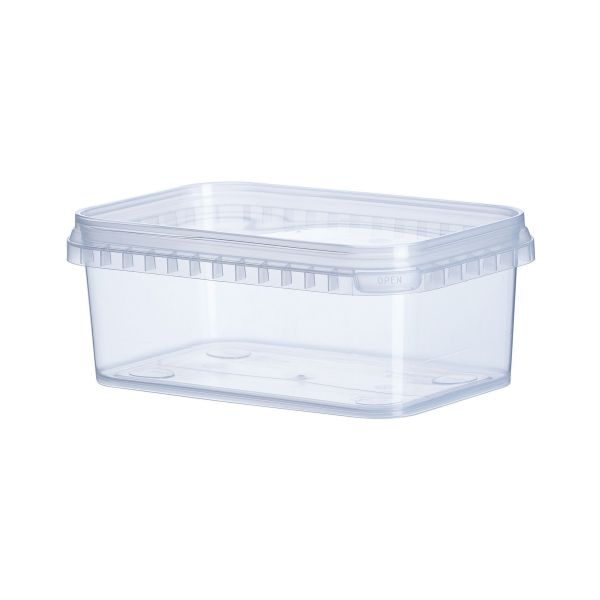 Контейнер з кришкою прямокутний РР 500 мл 130*80 мм  ПРОЗОРИЙ