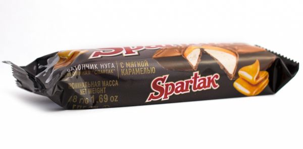 Батончик СПАРТАК Нуга з м'якою карамеллю 48 г