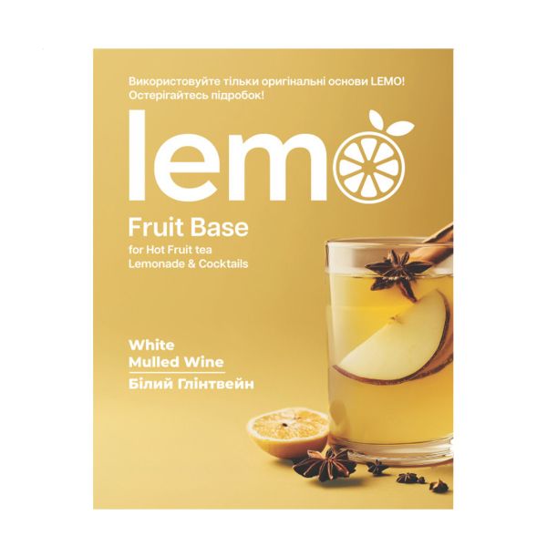 Концентрат для лимонаду та чаю LEMO Білий глінтвейн 45 г