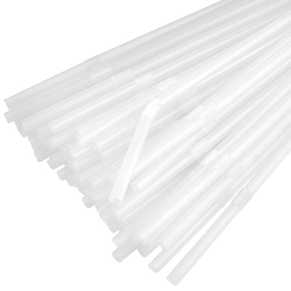 Трубочки з гофрой d-4.8 мм L-210 мм прозорі 200 шт