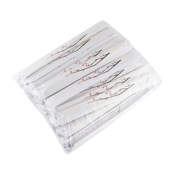 Палички для суші круглі в білій упаковці 200*5 мм 100 шт