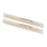 Палички для суші круглі в білій упаковці 200*5 мм 100 шт