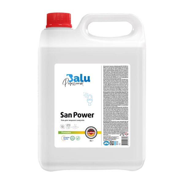 Гель для миття санвузлів BALU San Power Ромашка 5 л каністра