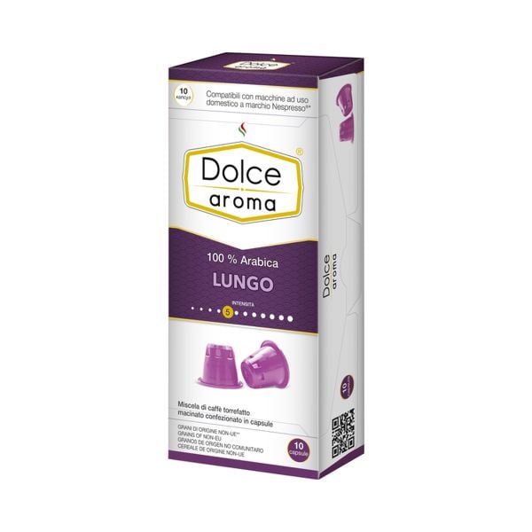 Кава в капсулах Dolce Aroma Lungo для системи Nespresso 10 шт