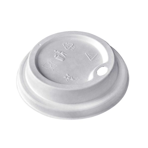 Кришка BIO з цукрової тростини d-90 біла 50 шт