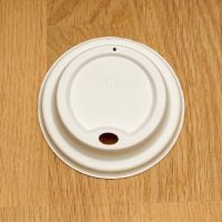 Кришка BIO з цукрової тростини d-80 біла 50 шт