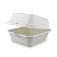 Ланч-бокс для бургера БИО 167*167*93 мм из сахарного тростника 50 шт