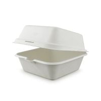 Ланч-бокс для бургера БИО 155*155*85 мм из сахарного тростника 50 шт