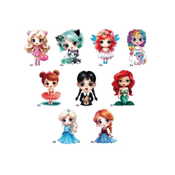 Пряники медово - імбирні тематичні - дівчатка 43 г 9 шт