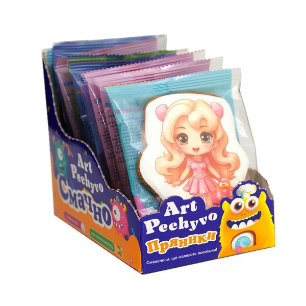 Пряники медово - імбирні тематичні - дівчатка 43 г 9 шт