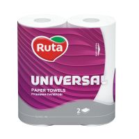Рушники паперові Ruta Universal на гільзі 2 шари 62 відриви 2 рул