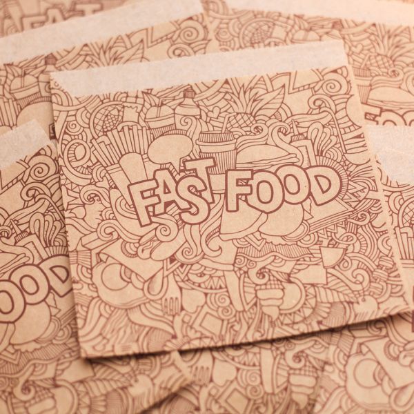 Упаковка для млинців та бургерів 140*140мм 40г/м2 100шт