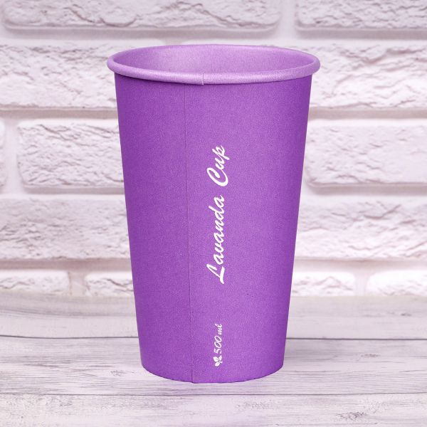 Стакан паперовий 500 мл LAVANDA CUP