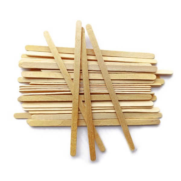 Мішалка дерев'яна береза ЛЮКС подвійна товщина 140*6*2 мм 800 шт