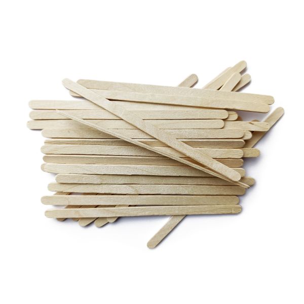 Мішалка дерев'яна відбірна PREMIUM подвійна товщина 140*6*2 мм 500 шт