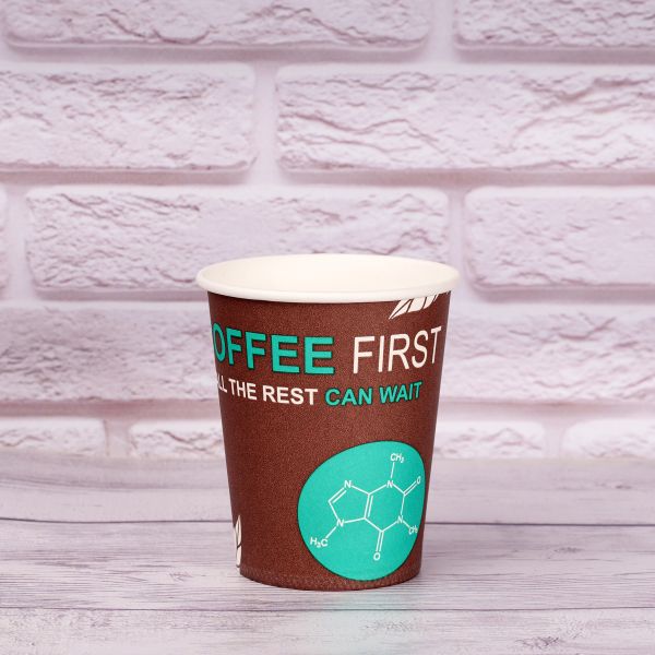 Стакан паперовий 250 мл Сoffee First