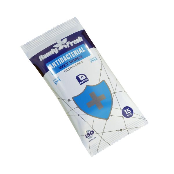 Серветки вологі Handy Fresh antibacterial 15 шт