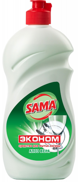 Засіб для миття посуду SAMA Економ 500 г Алое-вера