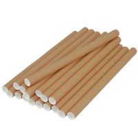 Трубочки бумажные для Bubble Tea d-10 мм L-200 мм 50 шт КРАФТ