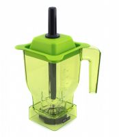 Чаша для блендера JTC, 1,5 л з ножами, зелена (бісфенол відсутній)