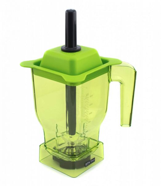 Чаша для блендера JTC, 1,5 л з ножами, зелена (бісфенол відсутній)