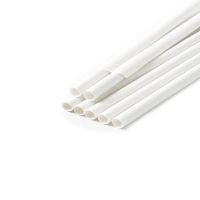 Трубочки паперові d-6 мм L-200 мм 100 шт БІЛІ в індив. папер. упак.
