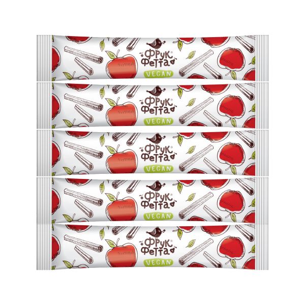 Фруктова пастила ФРУКФЕТА Яблуко з корицею 20 г 5 шт