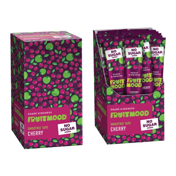 Фруктова пастила FruitMood Без цукру Вишня 10 г 5 шт